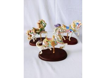 Lenox Carousel Horses  Set Of 3