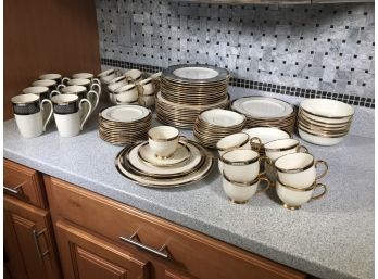 Incredible Set Of LENOX HANCOCK Pattern China - Service For 12 - Presidential Collection (104 Pieces)