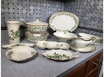 (Lot 2) Fabulous LENOX - HOLIDAY / CHRISTMAS China - ALL SERVING PIECES - WOW ! A MUST HAVE !