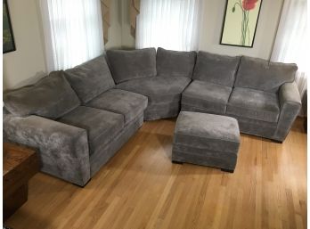 Fabulous JONATHAN LOUIS Sectional Sofa & Ottoman - Nice Color - GREAT CONDITION - LIKE NEW !