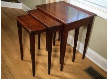 Fantastic Set Of Mahogany Nesting Tables By BRANDT ' Furniture Of Character '  GREAT CONDITION