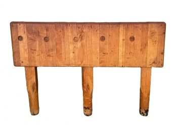 Authentic Solid Butcher Block Table