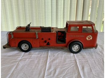 Vintage 1970’s Pressed Steel - Buddy L TEXACO Fire Chief  - Fire Truck
