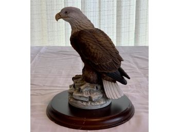 Porcelain - Bald Eagle Sculpture By Andrea By Sadak