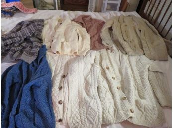 Vintage Irish Fisherman Knit Sweaters And Vests