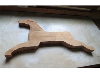 Hand Crafted Wood Country Horse Decor