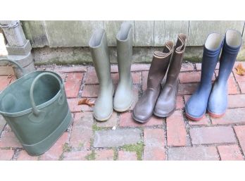 Rubber Garden Boots And Smith & Hawken Rubber Tote