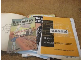 Railroad Folder Of Magazines And Pamphlets