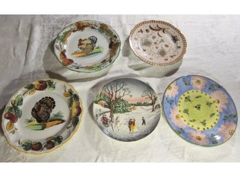 Vintage Decorative European Plates