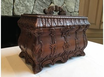 Carved  Wood  Jewelry Box