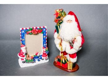 Santa And A Picture Frame