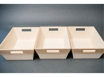 Three Small Storage Bins