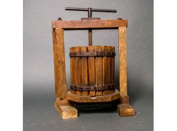 Anitque Wooden Wine Press