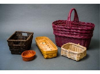 Five Assorted Baskets