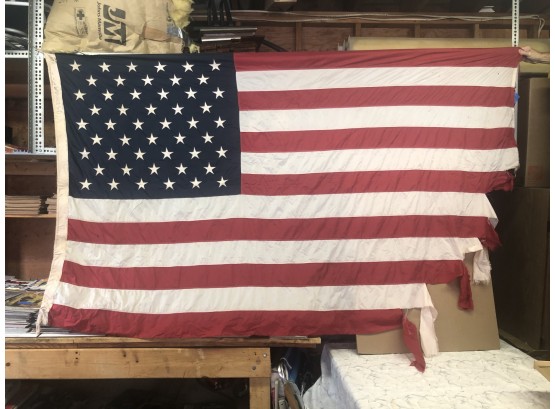1965 Decommissioned 5' X 7' FLAG From Capt. McCready Of The Nuclear SS. Savannah