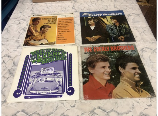4 EVERLY BROTHERS 12' VINYL LP's Near MINT - SONGS OUR DADDY TAUGHT-WAKE UP AGN-GOLDEN HITS-THE VERY BEST