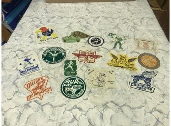 RARE COOL Vintage Lot Of 15 Pieces 1930'-1950s Roller Skating Advertising Pcs - TN-NJ-PA-WV-IN & More