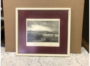 Beautiful Lithograph Early View Of The Hudson In New York City French Origin Approx 14x20