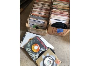 Vintage 200+ Record Lot 1950s-1980s Most In Protective Sleeves Ready To Play -Rock-Jazz-R&B And More