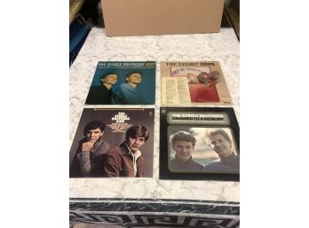 4 EVERLY BROTHERS 12' VINYL LP's Near MINT - CHAINED TO A MEMORY-EVERLY BROS SING-PASS THE CHICKEN-SING