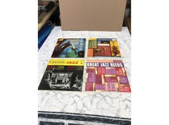 4 1950S-60S JAZZ 12' VINYL LP's Near MINT - GREAT JAZZ REEDS-HALL OF FAME-$64,000 JAZZ - GREAT JAZZ
