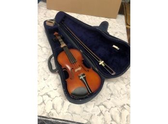 VIOLIN Antonius Stradivarius Copy Used - W/ Hard Case - 3/4 Size In Very Nice Cond Inc Everything Pictured