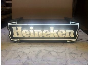 Vintage Heineken Imported Beer Electric Light Sign 20'x10' Man Cave Working
