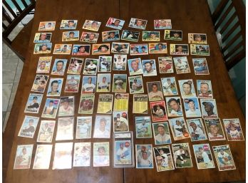 Vintage 1950s-60  -75+ BASEBALL CARD LOT CLARKE-CRAWFORD-BUSBY-SMITH GRADED CRAWFORD All In Excellent Cond