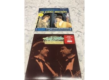2 EVERLY BROTHERS 12' VINYL LP's Near MINT - A DATE WITH THE EVERLY BROTHERS & EVERLY BROS REUNION