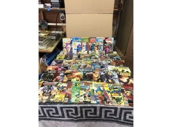 1980s+ Lot Of 55+ Comic Books MARVEL & DC Some Bagged And Boarded In VG Cond See Pics
