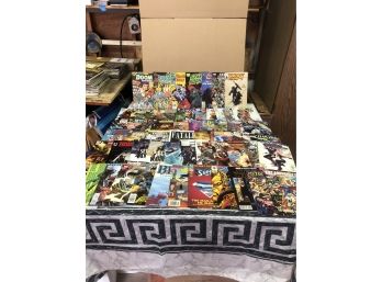 1990s+ Lot Of 50+ Comic Books MARVEL - DC - Independent Some Bagged And Boarded In VG Cond See Pics