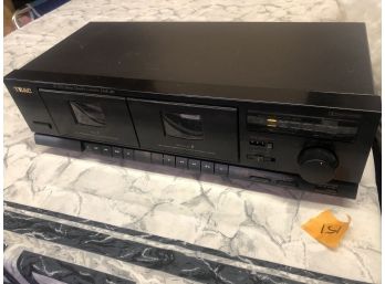 TEAC Stereo Double Cassette Deck W-410..Tested And Works
