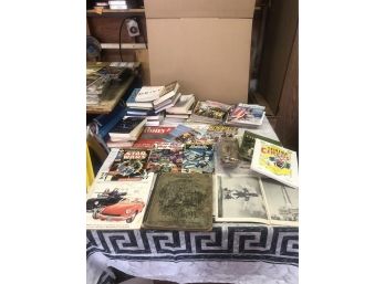 GIANT LOT Of BOOKS - COMICS - MAGAZINES POST/NY - NOVELS - & More See Pics Some Not In Photo Too Many To Post