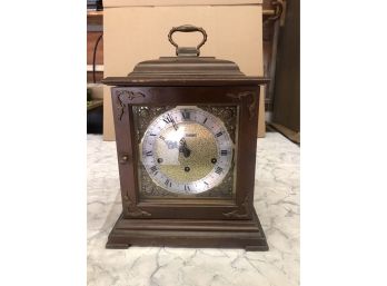 Vintage Working Seth Thomas 8 Day Legacy-3W Mantel Table Clock Westminster Chime KEY INCLUDED