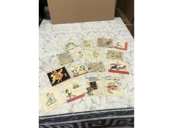 WOW CIRCA 1920s-1930s -1940s Original Birthday Greeting Cards SON-BROTHER-PAPA And More