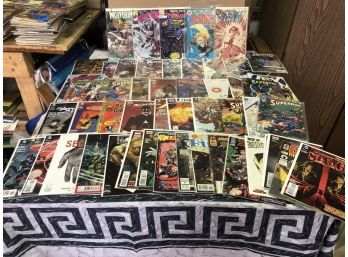 Lot Of 50+ Comic Books 1990s+ DC - Marvel - Independent Bagged And Boarded In Exc Cond See Pics