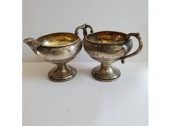FB Rogers Sterling Silver Sugar And Creamer