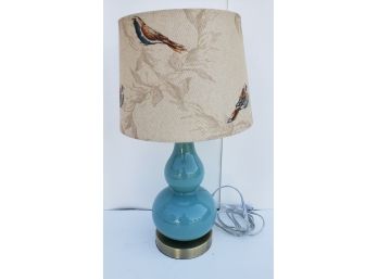 Electric Lamp With Decorative Bird Shade