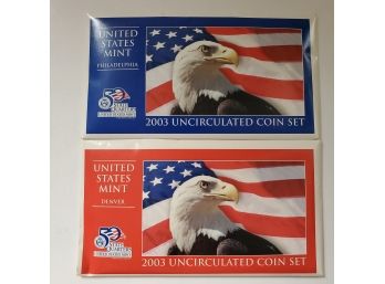 2003 Denver And Philadelphia Uncirculated Coin Sets