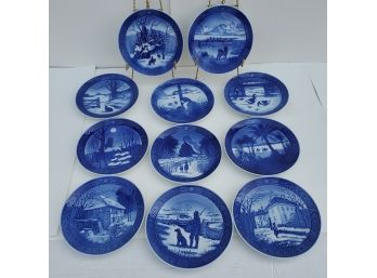Royal Copenhagen Collector Plate Lot 1967 To 76