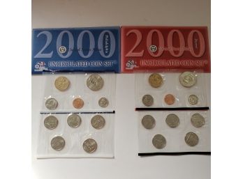 2000 Denver And Philadelphia Uncirculated Coin Sets