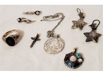 Vintage Sterling Silver Ladies Jewelry Assortment