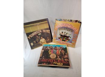 Lot Of Vintage Vinyl Including The Beatles, Doors, Bobby Sherman, Tiny Tim, The Monkees And More