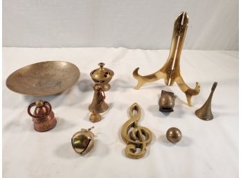 Nice Vintage Mixed Lot Of Brass Decorative Items