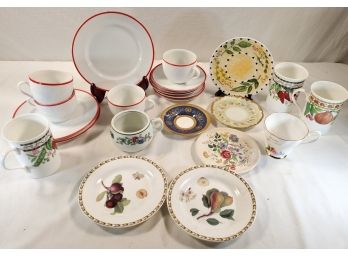 Vintage Assortment Of Porcelain Tea Cups, Saucers, Plates And More