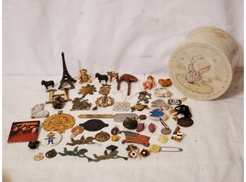 Vintage Pot Luck 'Junk Drawer' Assortment - Pinbacks, Magnets, Medals, Figurines And More!!!