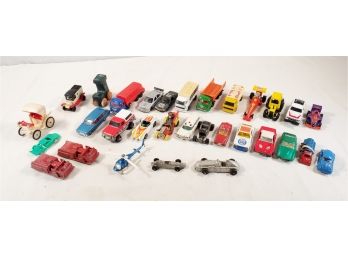 Vintage Assortment Of Die Cast Collectible Cars, Matchbox, Midget, Corgi, Hot Wheels & More
