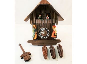 Great Find!! New Old Stock Vintage Cuckoo Clock Made In Switzerland-West German Movement