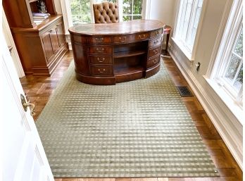 Gingham Pattern Area Rug - 12'2' X 7'9'