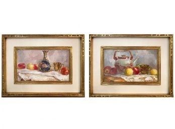 Pair Of Still Life Paintings, Signed